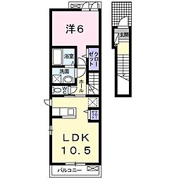 フォレストフェアリー 1LDKの間取図画像
