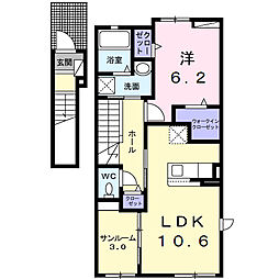 ルレ A 1LDKの間取図画像