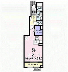 光陽なごみ ワンルームの間取図画像