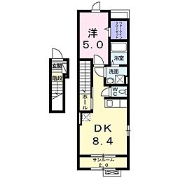 フェリーチェ 1LDKの間取図画像