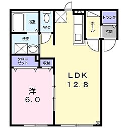 モアフィオーレ 1LDKの間取図画像