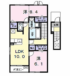 ユグランス(Juglans) 2LDKの間取図画像