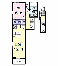 コートハイム.KI 1LDKの間取図画像