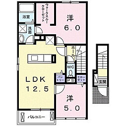 ポーラポポ 2LDKの間取図画像