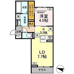 D-ROOM NAGOMI 1LDKの間取図画像