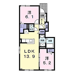 シリンクス M 2LDKの間取図画像
