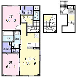 シリンクス L 2LDKの間取図画像
