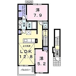 サニーレジデンス 2LDKの間取図画像