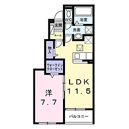 Sun Field 1LDKの間取図画像