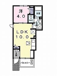 カーサ・ドマーニ 1LDKの間取図画像