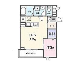 Sereno(セレーノ) 1LDKの間取図画像