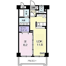 さくらマンション 1LDKの間取図画像