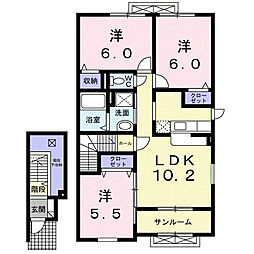 アンダンテ 3LDKの間取図画像