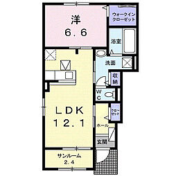 Stones下松OZ 1LDKの間取図画像