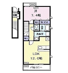 間取図画像 1LDK