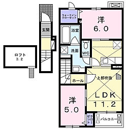ショコラ・デ・カーサ 2LDKの間取図画像