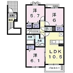 アクアリージョン 3LDKの間取図画像