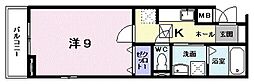 グランシャリオ 1Kの間取図画像