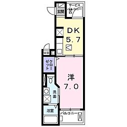 ベル・グラン 1DKの間取図画像