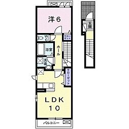 リスブロン 1LDKの間取図画像