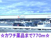 【ドラッグストア】カワチ薬品まで770ｍ