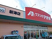 【ドラッグストア】クスリのアオキ　新津店まで1100ｍ