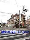 【中学校】郡中学校まで3100ｍ