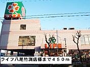 【スーパー】ライフ八尾竹渕店様まで450ｍ