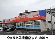 【ドラッグストア】ウェルネス橋南店まで800ｍ
