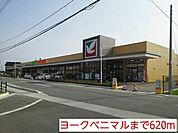 【スーパー】ヨークベニマルまで620ｍ