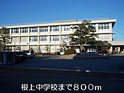 【中学校】根上中学校まで800ｍ