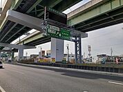 名古屋高速16号　一宮東入口まで1100ｍ