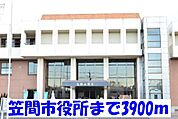 【市役所・区役所】笠間市役所まで3900ｍ
