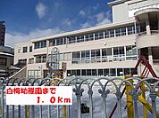 【幼稚園】白梅幼稚園まで1000ｍ