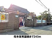【幼稚園】母木保育園まで240ｍ