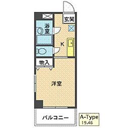 メゾン・ド・星ケ丘セーヌ 1Kの間取図画像