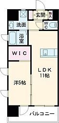 ダイモンヒルズ勝山公園 1LDKの間取図画像