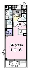 セントラルヴィレッジ 1Kの間取図画像