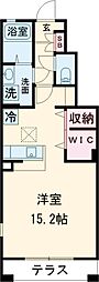 K'sウエスト神戸 ワンルームの間取図画像