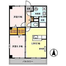 間取図画像 2LDK