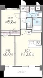 エグゼクティヴイーストタワー 2LDKの間取図画像