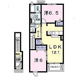 セレーノ2 2LDKの間取図画像