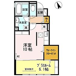 シールーム2 ワンルームの間取図画像