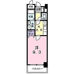 グランドパレス大久保 1Kの間取図画像