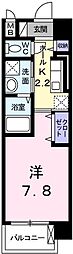 RUTS総社本町 1Kの間取図画像
