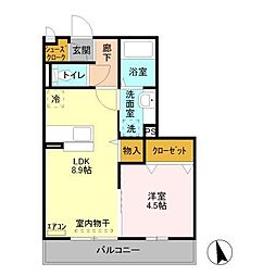 間取図画像 1LDK