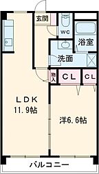 EKビル 1LDKの間取図画像