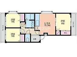 タプラ下荻野 3LDKの間取図画像