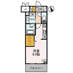 D-residence椿 ワンルームの間取図画像