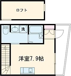 GROOM黒髪 ワンルームの間取図画像